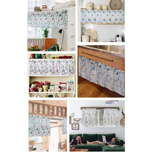  Brand: LucaSng LucaSng Roman Blind with Tab Top Curtains Voile Transparent Tab-Top Curtain Decoration for Living Room Bedroom Study Room 1PC