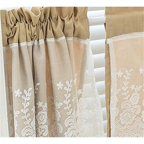 Brand: LucaSng LucaSng Roman Blind with Tab Top Curtains Kitchen Transparent Tab-Top Curtains Modern 1 Piece