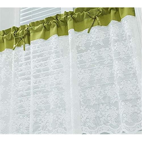  Brand: LucaSng LucaSng Roman Blind with Tab Top Curtains Kitchen Transparent Tab-Top Curtains Modern Voile 1 Piece, 90x90cm