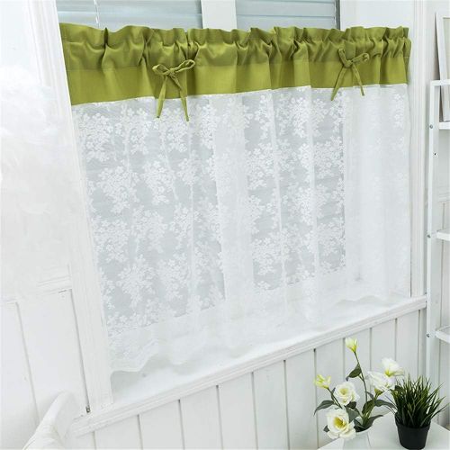  Brand: LucaSng LucaSng Roman Blind with Tab Top Curtains Kitchen Transparent Tab-Top Curtains Modern Voile 1 Piece, 90x90cm