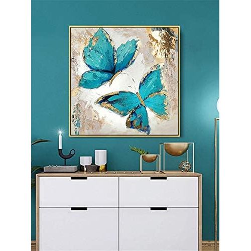  Brand: LucaSng LucaSng 5D Diamond Painting Rhinestone Painting Craft Set with Resin Stones, Paint Diamonds, Butterfly Handmade Adhesive Painting