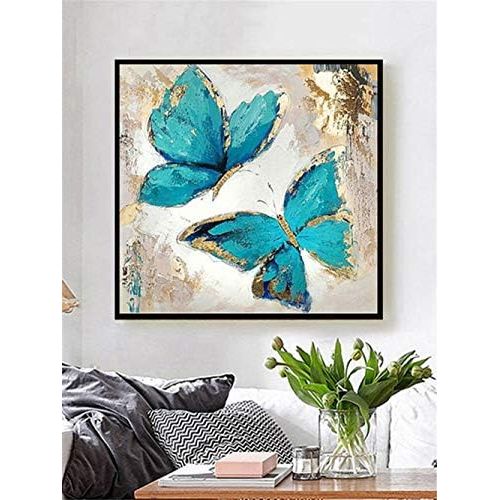  Brand: LucaSng LucaSng 5D Diamond Painting Rhinestone Painting Craft Set with Resin Stones, Paint Diamonds, Butterfly Handmade Adhesive Painting