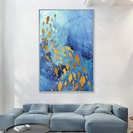 Brand: LucaSng LucaSng 5D DIY Diamond Painting Large Pictures - Resin Cross Stitch Full Drill Painting with Diamonds - Decoration for Home, Living Room, Bedroom - School of Fish