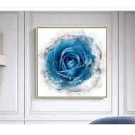 Brand: LucaSng LucaSng 5d Diamond Painting Diamond Painting Blue Rose Flowers Embroidery Rhinestone Pasted Painting Cross Stitch DIY Cross Stitch Home Decor