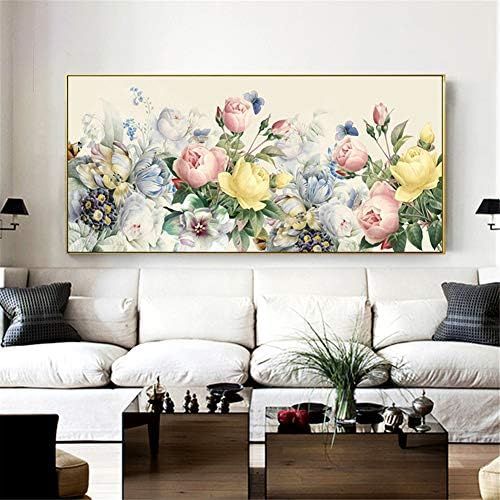  Brand: LucaSng LucaSng DIY Diamond Painting Set; Large Roses Full Drill Diamond Painting Set Large Rhinestone Embroidery Wall Art Craft Wall Decoration, 120 x 50 cm