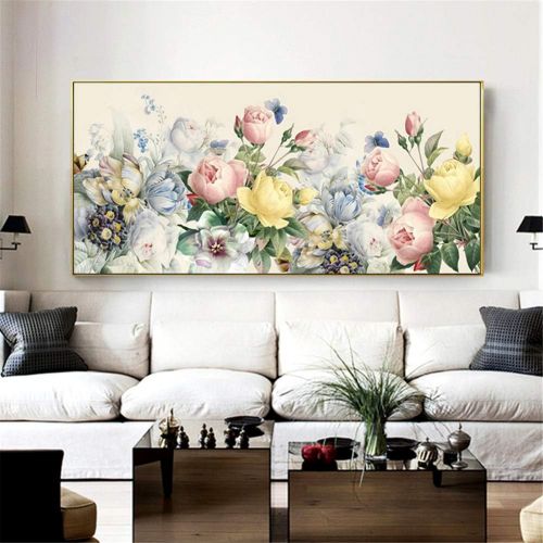  Brand: LucaSng LucaSng DIY Diamond Painting Set; Large Roses Full Drill Diamond Painting Set Large Rhinestone Embroidery Wall Art Craft Wall Decoration, 120 x 50 cm