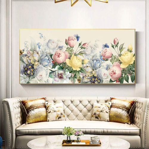  Brand: LucaSng LucaSng DIY Diamond Painting Set; Large Roses Full Drill Diamond Painting Set Large Rhinestone Embroidery Wall Art Craft Wall Decoration, 120 x 50 cm