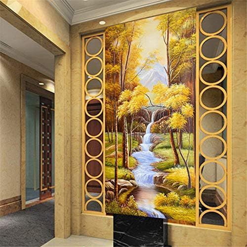  Brand: LucaSng LucaSng 5D Diamond Painting, DIY Diamond Painting Embroidery Cross Stitch Home Decor Set Full Drill Large (Waterfall in the Mountain Water flows over stones in green wood), 50*80cm