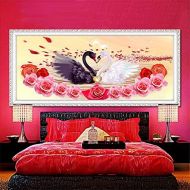 Brand: LucaSng LucaSng Diamond Painting Set, Swan 5D Diamonds Painting Kit Full Embroidery Large Pictures DIY Full Drill Craft Decor for Home Wall Decor