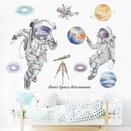 Brand: LucaSng LucaSng Wall Sticker for Childrens Room, Space Planets Astronaut Wall Sticker Vinyl Wall Sticker Decoration for Young Nursery Nursery