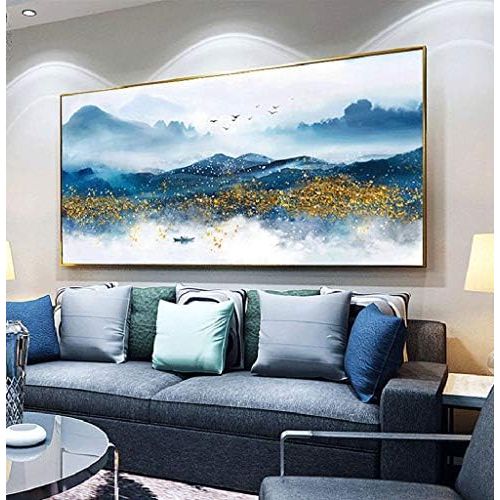  Brand: LucaSng LucaSng 5D DIY Picture Diamond Decoration -Painting Diamonds - DIY Resin Cross Stitch Decoration Home Living Room Mountain Water Landscape