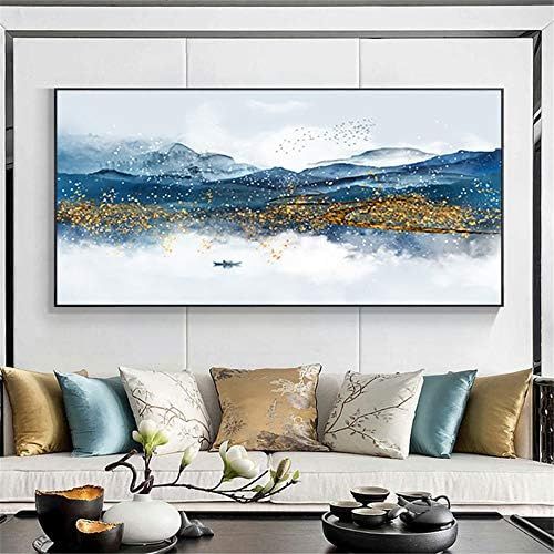  Brand: LucaSng LucaSng 5D DIY Picture Diamond Decoration -Painting Diamonds - DIY Resin Cross Stitch Decoration Home Living Room Mountain Water Landscape