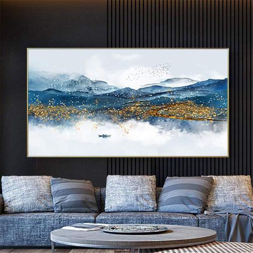  Brand: LucaSng LucaSng 5D DIY Picture Diamond Decoration -Painting Diamonds - DIY Resin Cross Stitch Decoration Home Living Room Mountain Water Landscape