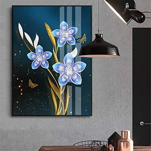  Brand: LucaSng LucaSng 3pcs Flower Diamond Painting Set Full Large 5D Diamond Painting Pictures Full Cover DIY Full Drill Diamond Crystal Embroidery Pictures, 60*130CM