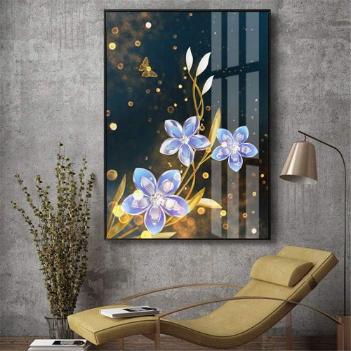  Brand: LucaSng LucaSng 3pcs Flower Diamond Painting Set Full Large 5D Diamond Painting Pictures Full Cover DIY Full Drill Diamond Crystal Embroidery Pictures, 60*130CM