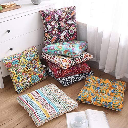  Brand: LucaSng LucaSng 1PC Seat Cushion Seat Cushion Garden Cushion Cotton and Linen Seat Cushion for Indoor and Outdoor Use, Style 4, 45 x 45 cm