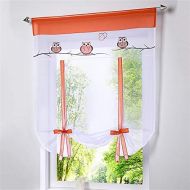 Brand: LucaSng LucaSng Pack of 1 Roman Blind with Tab Top Curtains Voile Transparent Curtain