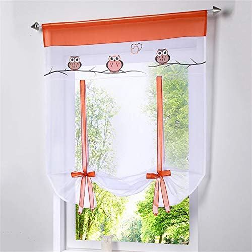  Brand: LucaSng LucaSng Pack of 1 Roman Blind with Tab Top Curtains Voile Transparent Curtain