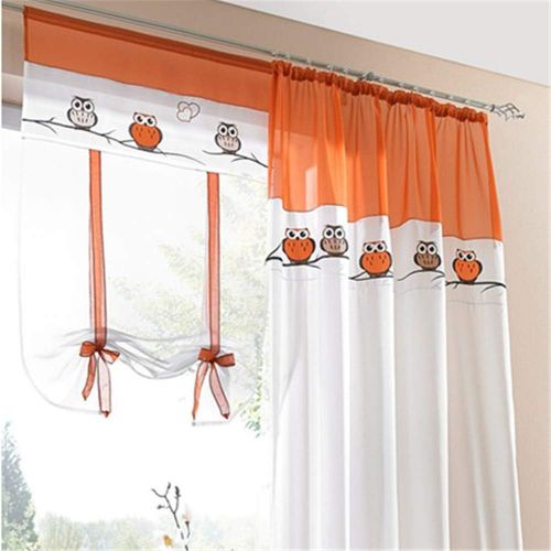  Brand: LucaSng LucaSng Pack of 1 Roman Blind with Tab Top Curtains Voile Transparent Curtain
