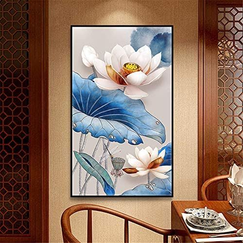  Brand: LucaSng LucaSng Diamond Painting Set Full Glitter Floral Diamond Painting Handmade Adhesive Painting Crystal Embroidery Cross Stitch Arts Craft Decor