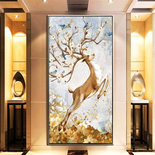  Brand: LucaSng LucaSng DIY 5D Diamond Painting Set Full Drill Crystal Rhinestone Embroidery Diamonds Painting Decoration Wall Art for Home Wall Decor, 60 x 105 cm