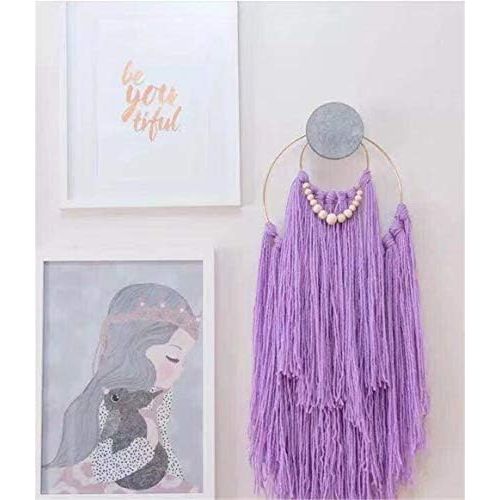  Brand: LucaSng LucaSng Macrame Wall Hanging Art Woven Tapestry Boho Chic Boho Wall Hanging Tapestry for Living Room Decoration