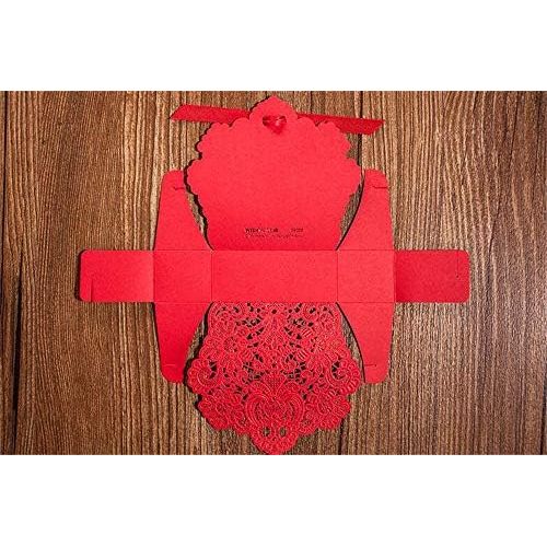  Brand: LucaSng LucaSng Creative Laser Cut Wedding Candy Boxes Gift Box DIY Candy Box with Ribbon