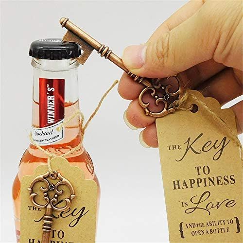  Brand: LucaSng LucaSng 40pcs Wedding Key Bottle Opener Retro Skeleton Key Bottle Opener for Wedding Favours Party Banquet Bar Supplies