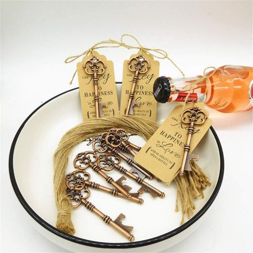  Brand: LucaSng LucaSng 40pcs Wedding Key Bottle Opener Retro Skeleton Key Bottle Opener for Wedding Favours Party Banquet Bar Supplies