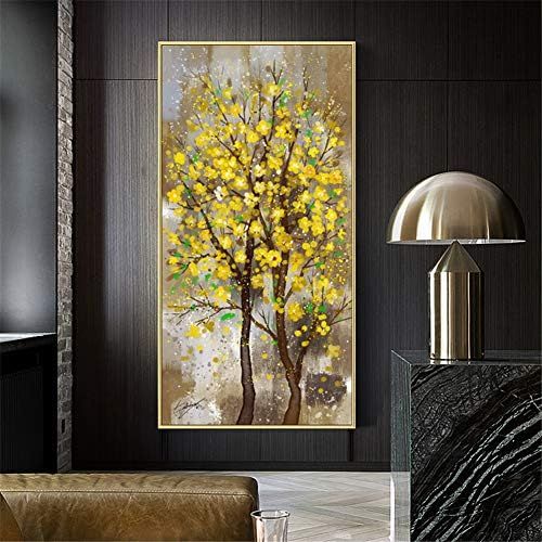  Brand: LucaSng LucaSng 5D DIY Diamond Painting Kit, Full Drill Flower Tree Diamond Painting Set, Large Crystal Rhinestone Cross Stitch Embroidery Wall Art Decoration, 50 x 100 cm