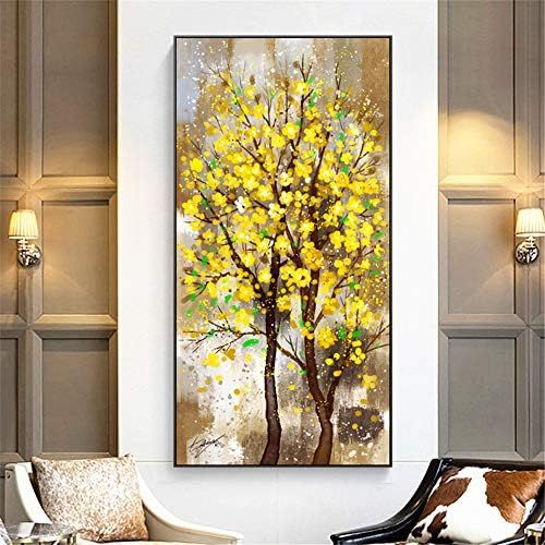  Brand: LucaSng LucaSng 5D DIY Diamond Painting Kit, Full Drill Flower Tree Diamond Painting Set, Large Crystal Rhinestone Cross Stitch Embroidery Wall Art Decoration, 50 x 100 cm