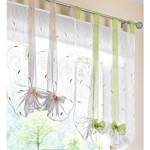  Brand: LucaSng LucaSng Tab-Top Blinds, Pack of 1, Roman Blind with Drawstring, Transparent Voile Curtain