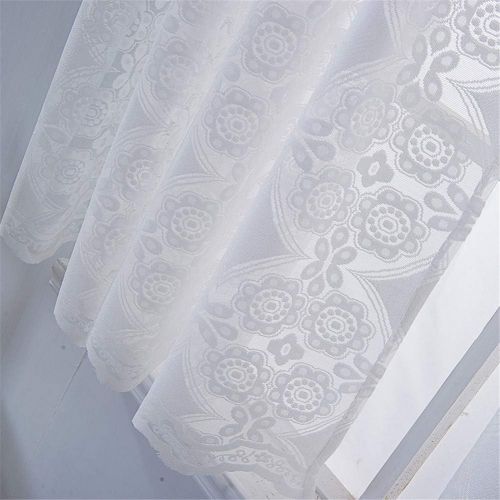  Brand: LucaSng LucaSng lace short curtain vintage coffee curtain bistro curtain panel curtain kitchen curtain cabinet curtain home decoration for kitchen