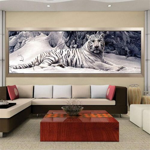  Brand: LucaSng LucaSng 5D Diamond Painting Kit,Tiger DIY Paint with Diamonds,Diamond Painting Full Pictures Large Crystal Embroidery Cross Stitch Arts Craft for Home Wall Decor