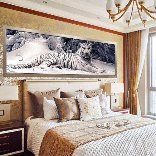  Brand: LucaSng LucaSng 5D Diamond Painting Kit,Tiger DIY Paint with Diamonds,Diamond Painting Full Pictures Large Crystal Embroidery Cross Stitch Arts Craft for Home Wall Decor