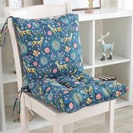 Brand: LucaSng LucaSng 1PC Low Back Chair Cushion with Back Seat and Back Cushion with Straps and Zip Cushion Garden Chair
