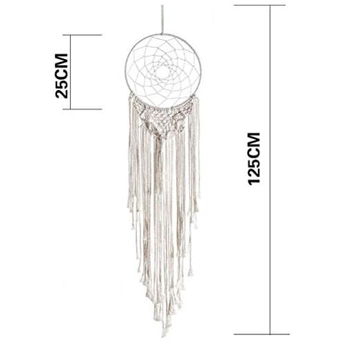  Brand: LucaSng LucaSng Boho Dream Catcher Macrame Wall Hanging with Tassel for Wedding Decoration Gift for Valentines Day Anniversary Birth