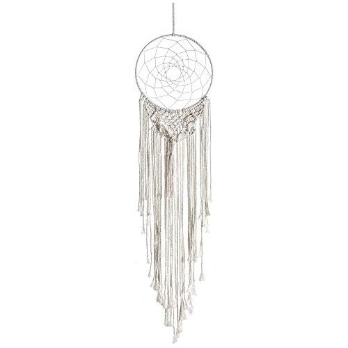  Brand: LucaSng LucaSng Boho Dream Catcher Macrame Wall Hanging with Tassel for Wedding Decoration Gift for Valentines Day Anniversary Birth