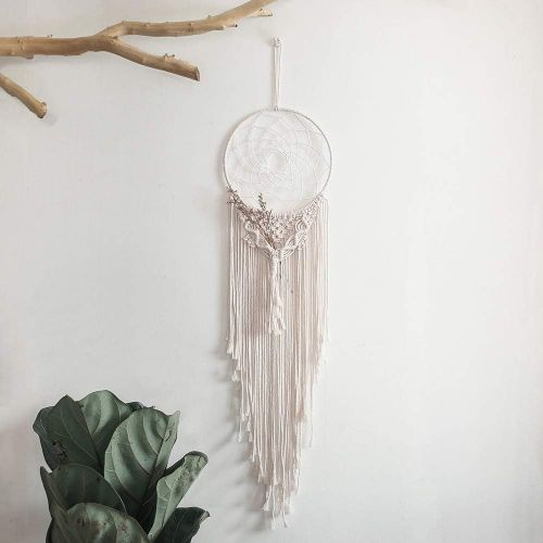  Brand: LucaSng LucaSng Boho Dream Catcher Macrame Wall Hanging with Tassel for Wedding Decoration Gift for Valentines Day Anniversary Birth