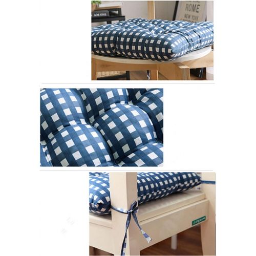  Brand: LucaSng LucaSng Set of 4 Seat Cushions 40 x 40 x 7 cm for Indoor and Outdoor Use 100% Cotton Thick Padding Quilted Floor Cushions, blue, 40 x 40 cm