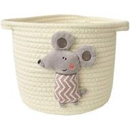 Brand: LucaSng LucaSng Woven Storage Basket Cotton Rope Basket with Plush Toy Storage Box Toy Organizer for Baby Nursery Decorative Basket