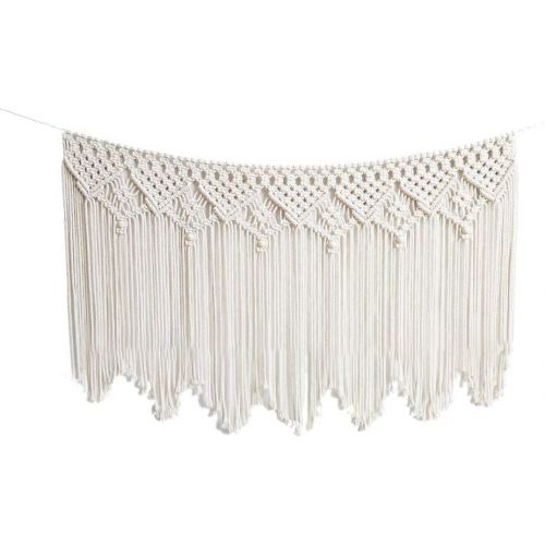  Brand: LucaSng LucaSng Macrame Wall Hanging Bohemian Tapestry of Cotton Handmade Textile Wedding Background Wall Decoration for Living Room