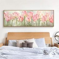 Brand: LucaSng LucaSng 5D Diamond Painting Tulip Flowers Full Drill DIY Diamond Painting Natural Landscape Wall Art Craft Living Room Decor, 120 x 40 cm