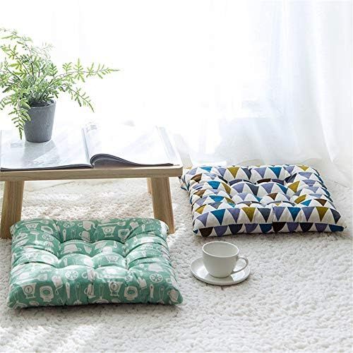  Brand: LucaSng LucaSng Seat Cushion with Ties Cushion Seat Cushion 40 x 40 cm Garden Chair Cushion Seat Cushion Garden Balcony Terrace