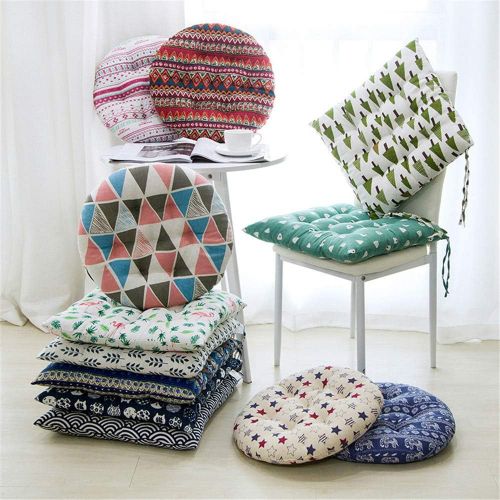  Brand: LucaSng LucaSng Seat Cushion with Ties Cushion Seat Cushion 40 x 40 cm Garden Chair Cushion Seat Cushion Garden Balcony Terrace