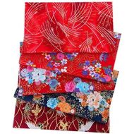Brand: LucaSng LucaSng Cotton Fabric Sold by the Metre Fabric Sewing Patchwork Fabric Bundle DIY 5 Pieces 20 cm x 25 cm Flowers Cotton Cloth