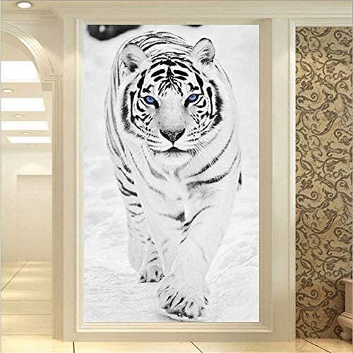  Brand: LucaSng LucaSng DIY 5D Diamant Painting Set Diamond Malerei Full Bohrer Tiger Crystal Strass Stickerei Pasted Gemalde Gross Kreuzstich Bilder Kunst Handwerk fuer Home Wall (50 * 80cm)