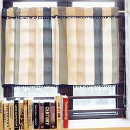 Brand: LucaSng LucaSng Cotton Linen Short Curtain, 1 Piece, Country House Style Window Curtain, Bistro Curtain Cabinet, Coffee Curtain with Tassel Lace, 130 x 60 cm