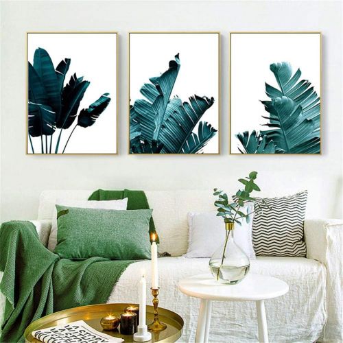  Brand: LucaSng LucaSng Premium Poster Set of 3 Palm Leaf Parrot Bird Pineapple Wall Art Poster Without Picture Frame Green Print Images for Living Room, Style D, 30 x 40 cm