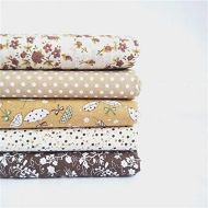 Brand: LucaSng LucaSng Cotton Fabric Topker Pack of 7 Cotton Cloth Textile Craft Fabric Packages Patchwork Fabric DIY Sewing Quilting Floral Pattern Patchwork Jackets Women 50 x 50 cm